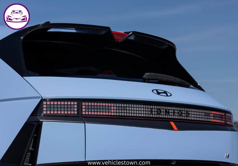 Hyundai Ioniq 5 N Line electric SUV with sporty design parked on an open road.