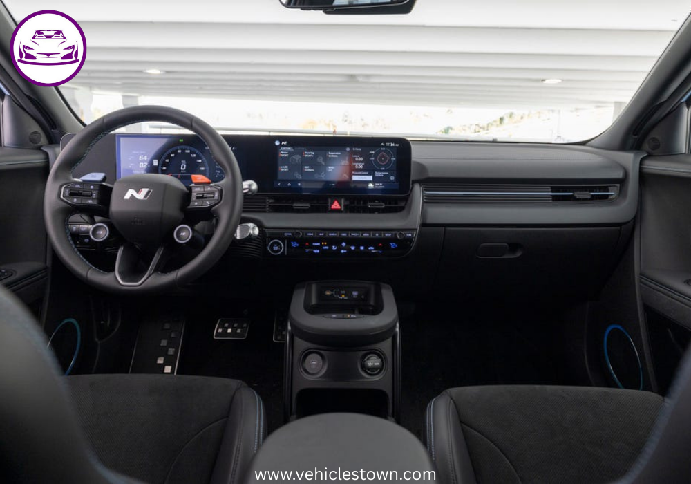 Hyundai Ioniq 5 N Line electric SUV with sporty design parked on an open road.