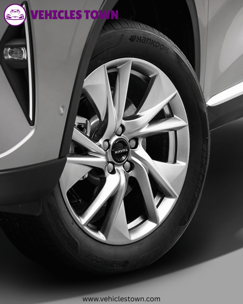 Haval H6 parked on a scenic road, showcasing its bold grille, LED headlights, and sleek SUV profile