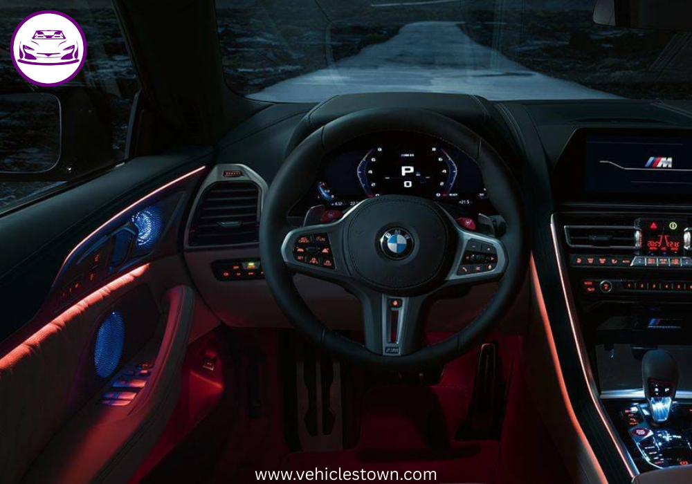 BMW M8 Gran Coupe showcasing sleek design and high-performance luxury.