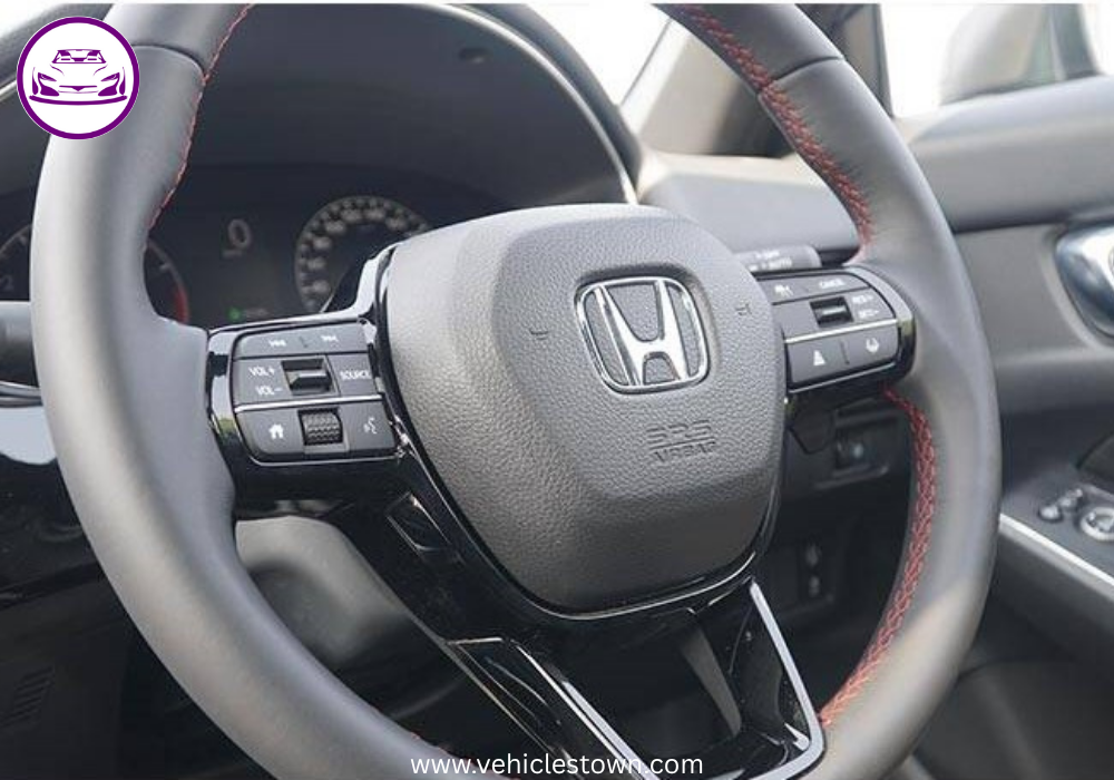 Honda Civic RS parked outdoors, showcasing sleek design and black alloy wheels.