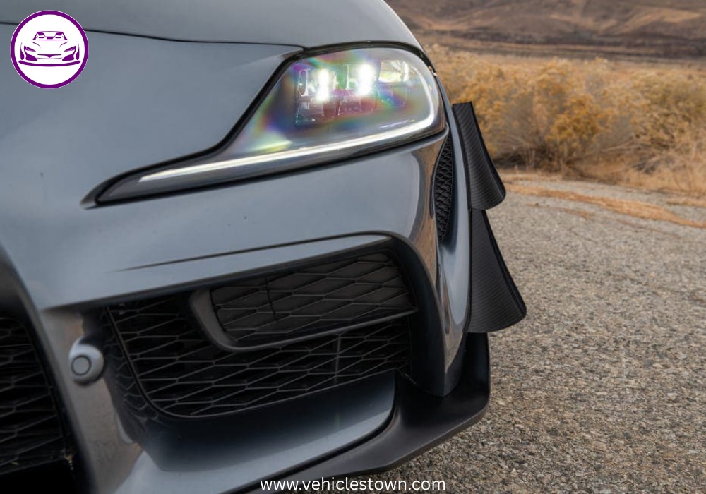 Toyota Supra GR Premium in striking design, showcasing its sporty and aggressive stance.