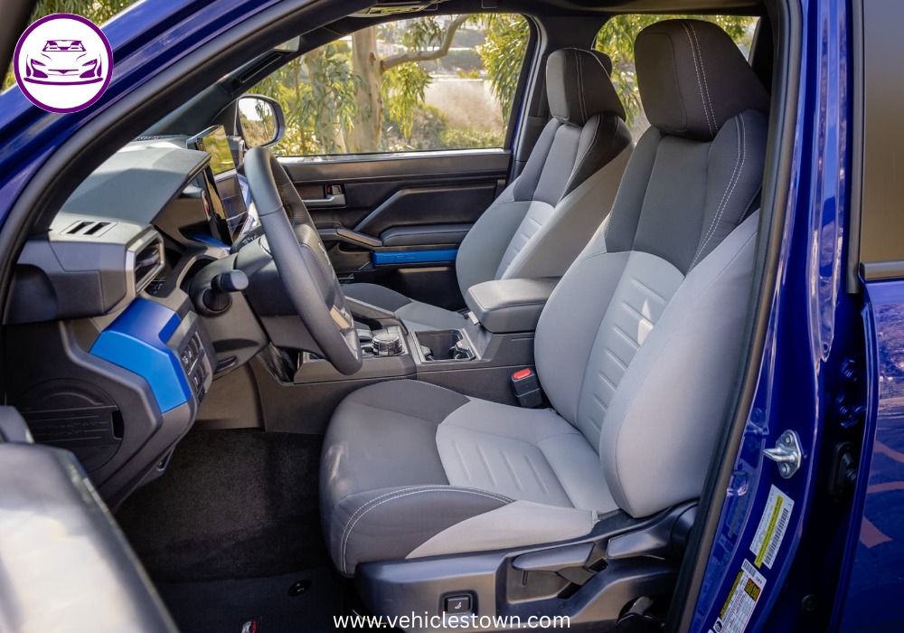 Side view of the Toyota Tacoma TRD Sport showcasing its sporty design and 18-inch alloy wheels.