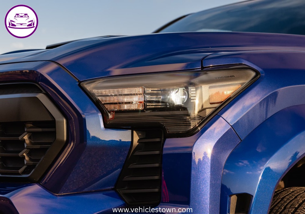 Side view of the Toyota Tacoma TRD Sport showcasing its sporty design and 18-inch alloy wheels.