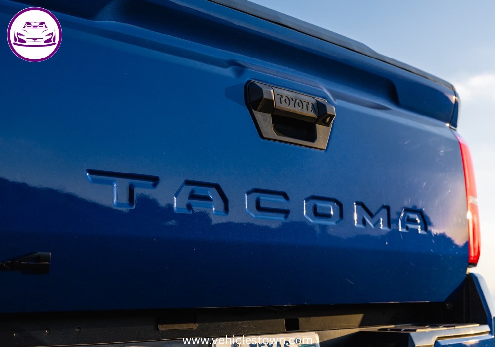 Side view of the Toyota Tacoma TRD Sport showcasing its sporty design and 18-inch alloy wheels.