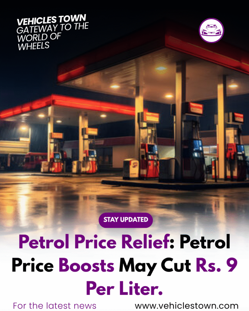 A happy man refueling his car at a petrol pump, smiling due to reduced petrol prices
