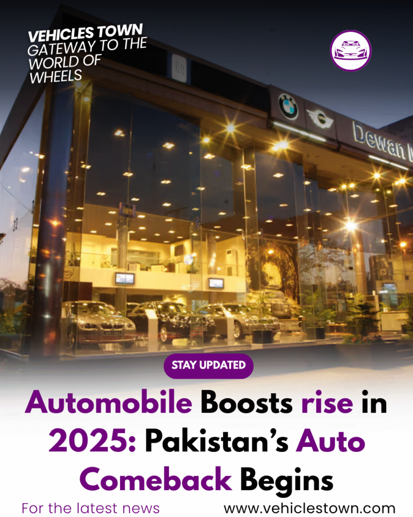 Car showroom in Pakistan showing increased customer interest in 2025.
Condition of Automobile.