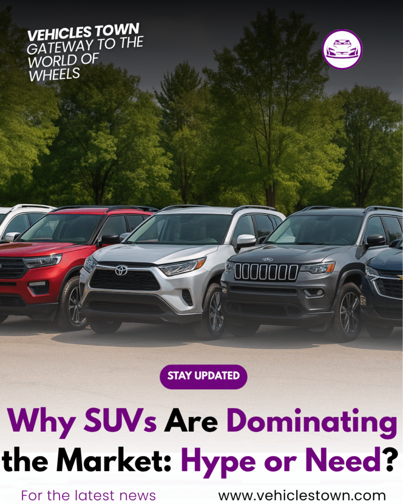Urban SUVs parked on a city street