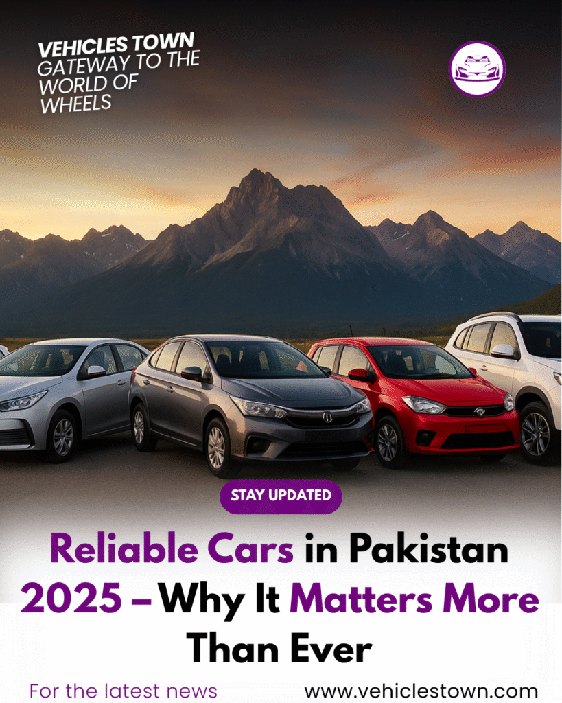 Top 5 Reliable Cars in Pakistan in 2025 lined up for daily users.
