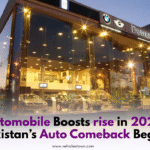 Car showroom in Pakistan showing increased customer interest in 2025