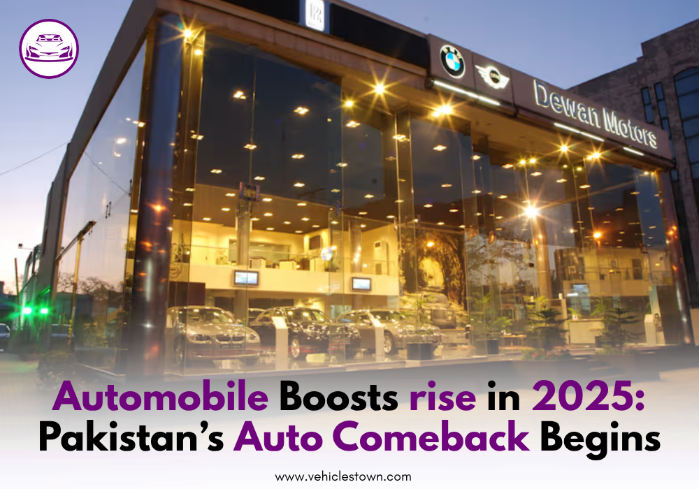 Car showroom in Pakistan showing increased customer interest in 2025
