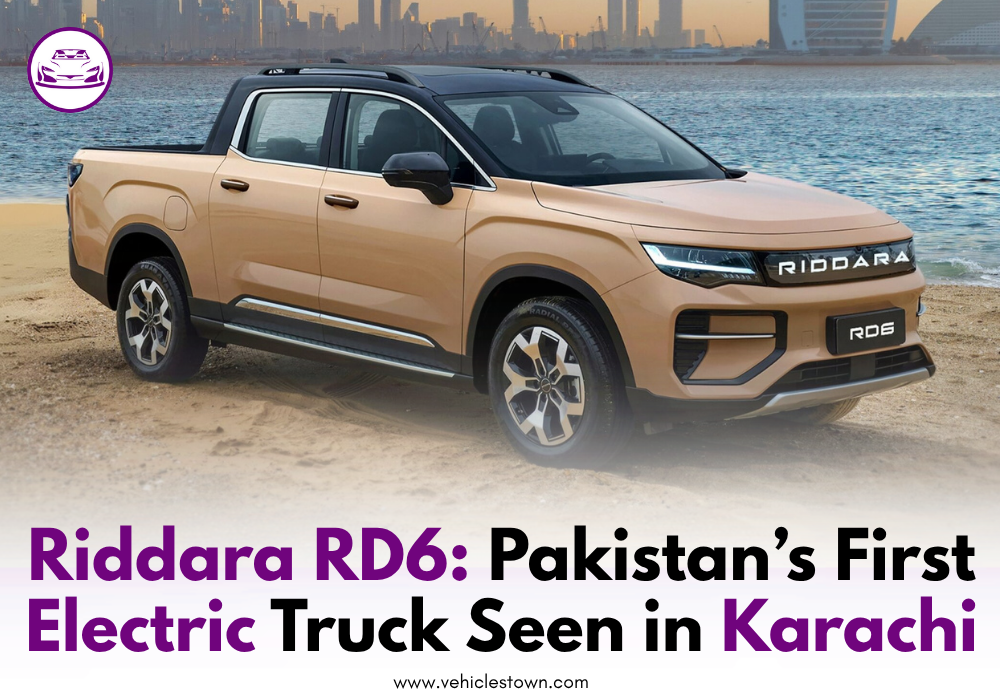 Pakistan’s first electric truck Riddara RD6 seen on Karachi roads
