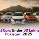 Top 5 best cars under 30 lakhs in Pakistan 2025 including Suzuki Swift, Yaris, Alsvin, Picanto, and Alpha