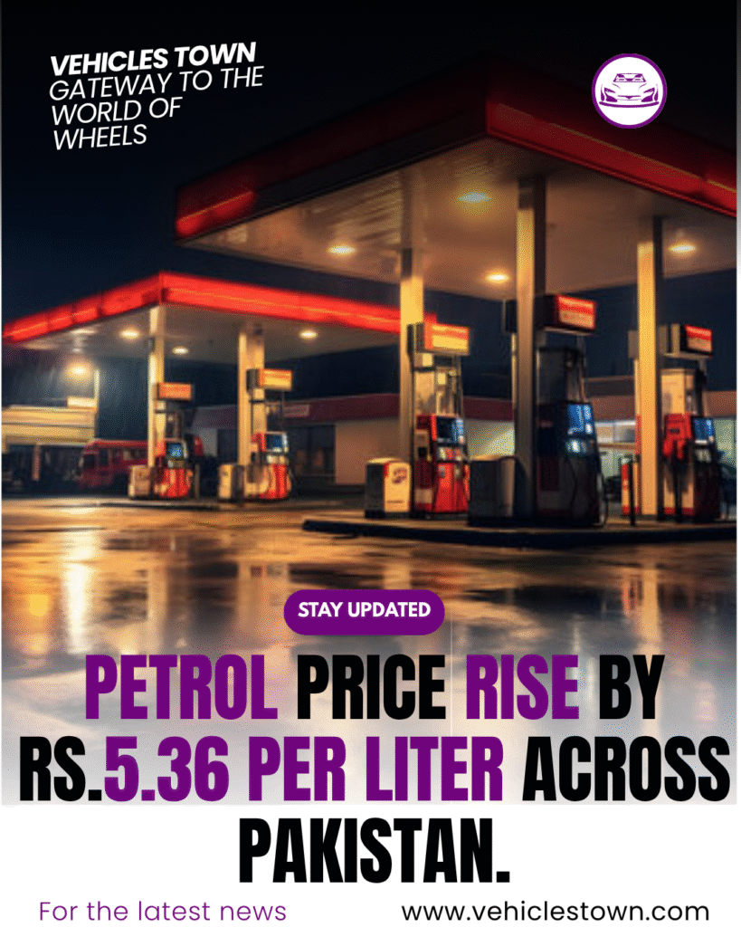 Fuel pump showing updated petrol price of Rs.263.52 per liter in Pakistan