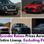 Hyundai showroom in Pakistan with updated car prices.