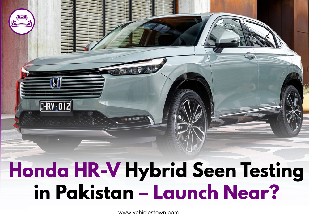 Camouflaged Honda HR-V Hybrid testing on roads in Lahore, Pakistan