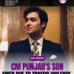 CM Punjab’s son fined for traffic rules violation in Lahore.