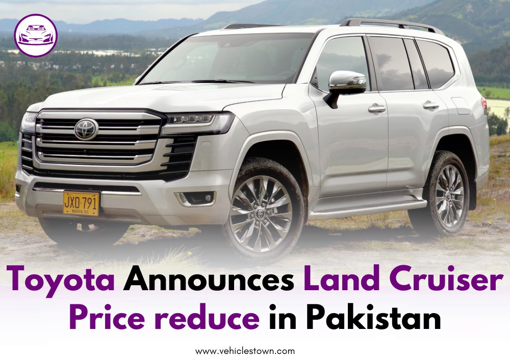 Toyota Land Cruiser LC300 and LC250 parked at a dealership after massive price reduction across Pakistan.