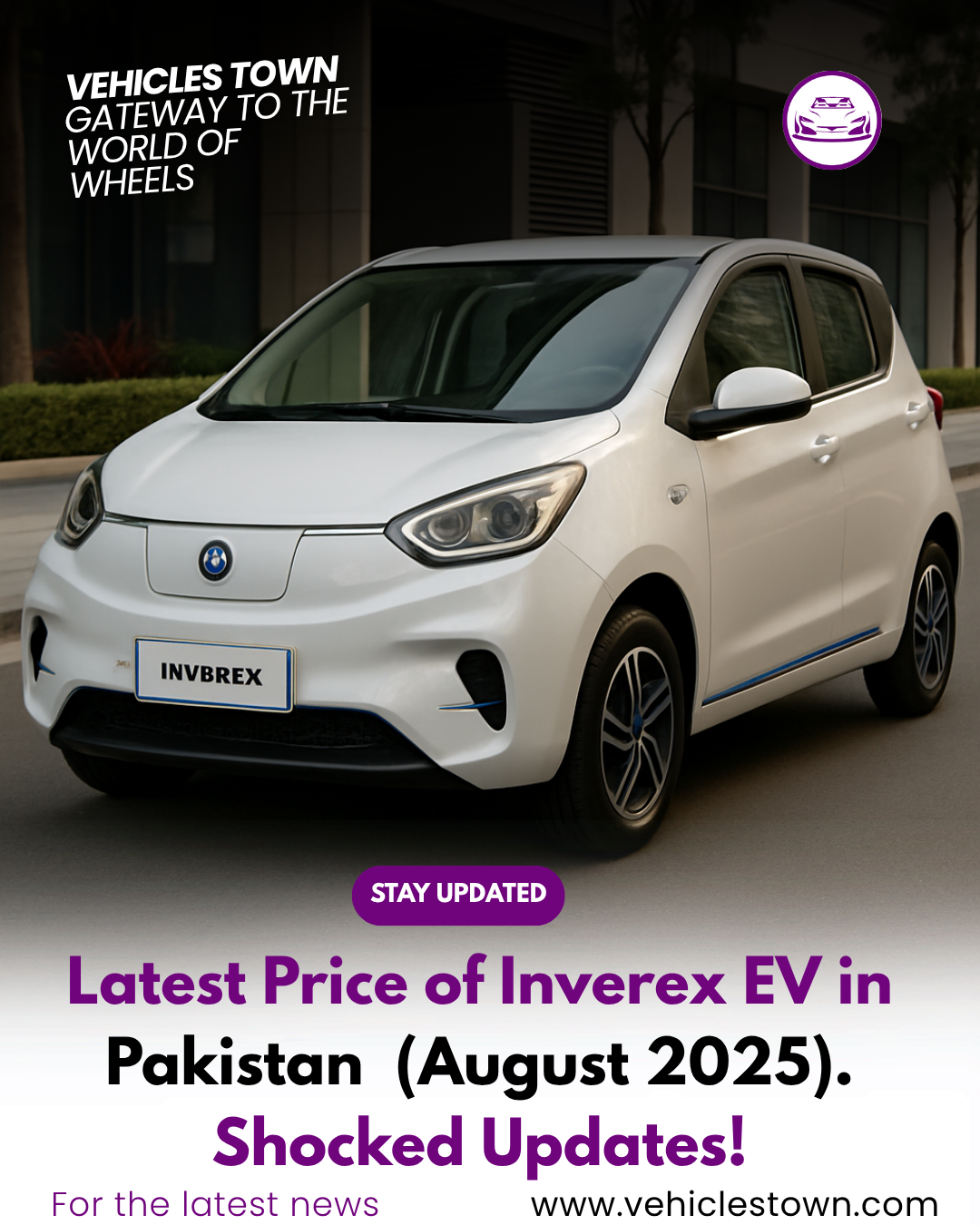 Inverex electric vehicle parked in a city street in Pakistan.
Inverex EV 2025 model launched with Latest price.