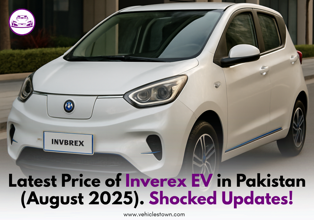 Inverex electric vehicle parked in a city street in Pakistan