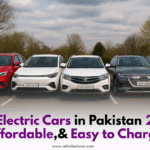 Top electric cars lined up in Pakistan 2025 with prices and charging options.