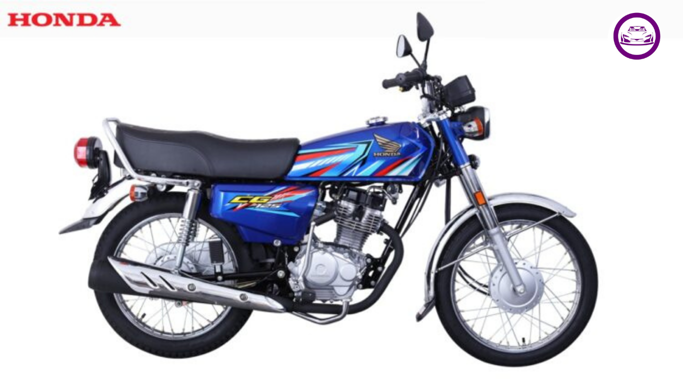 2026 Honda CG125 in red with fresh sticker design.