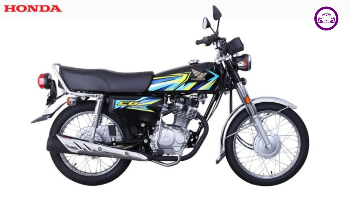 2026 Honda CG125 in red with fresh sticker design.