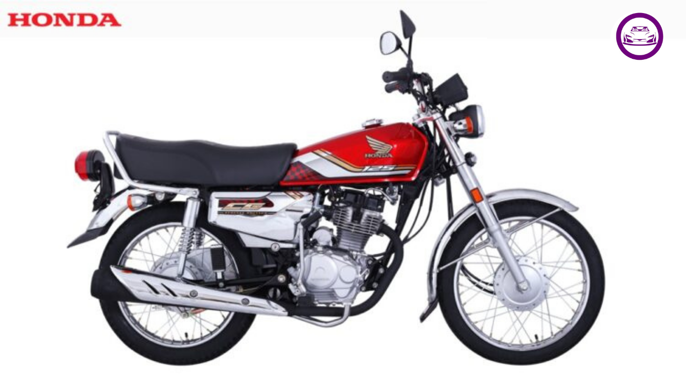 2026 Honda CG125 in red with fresh sticker design.