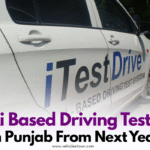 AI-based driving test car launched in Punjab for transparent license system.