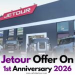 Jetour offer in Pakistan with special anniversary discounts on Jetour X70 Plus and Jetour Dashing SUVs.